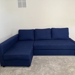 Couch - Sleeper Sectional, 3 Seat With Storage