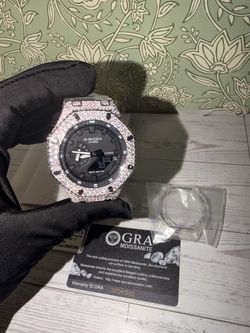 Casio G-Shock Iced Out Moissanite Watch