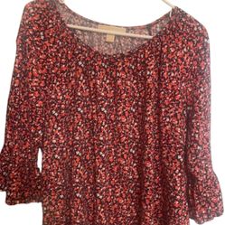 Michael Kors Floral Blouse - Size XL 
