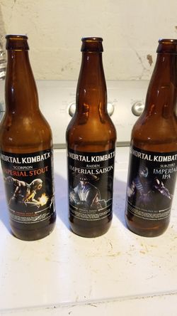 Mortal kombat beer bottles empty