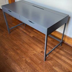 ALEX Idea Desk W/drawers (Gray)