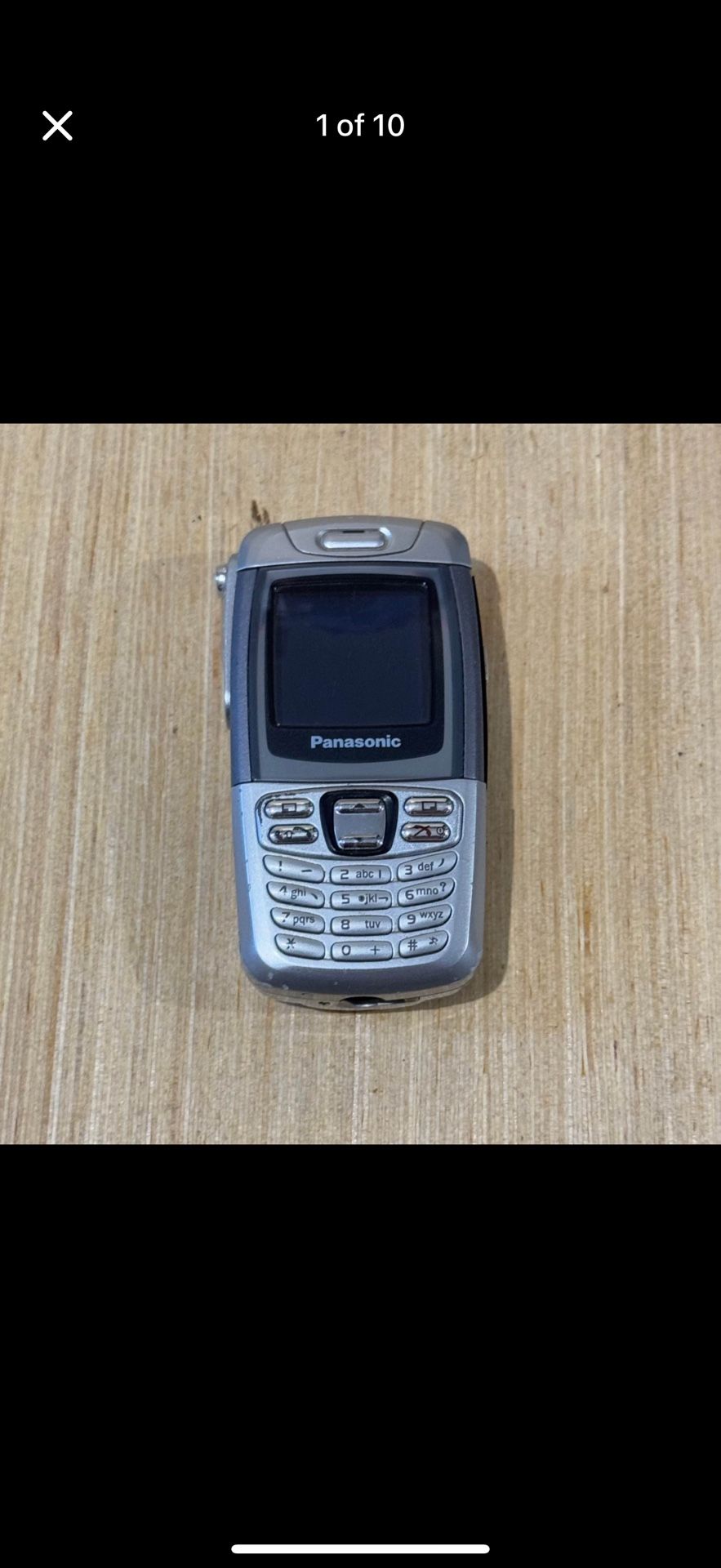 Panasonic Cell Phone Model: X300 Silver No Charger “UNTESTED” Buy