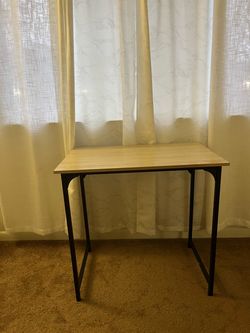 Small Desk with Metal Legs