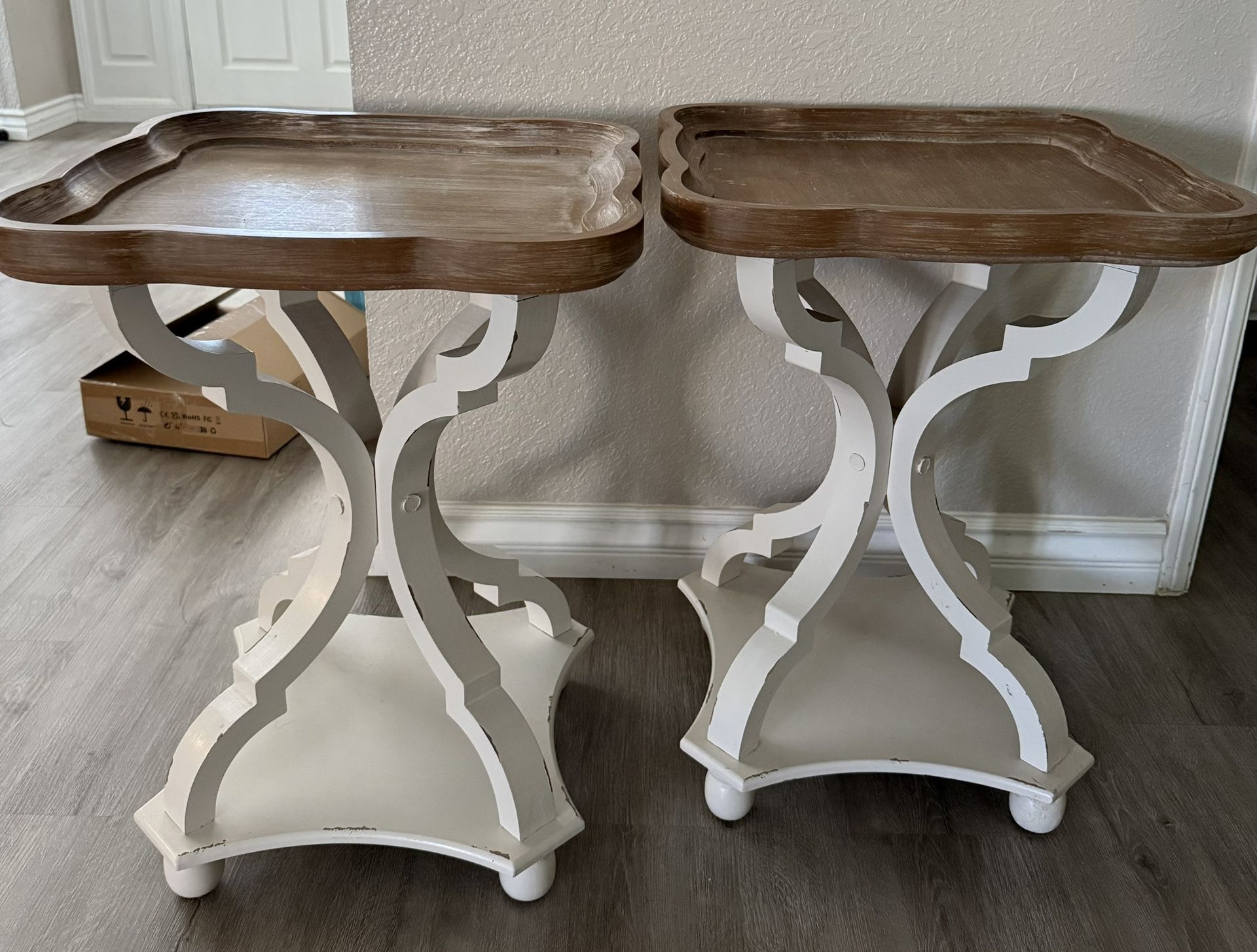 Distressed Farmhouse End Tables