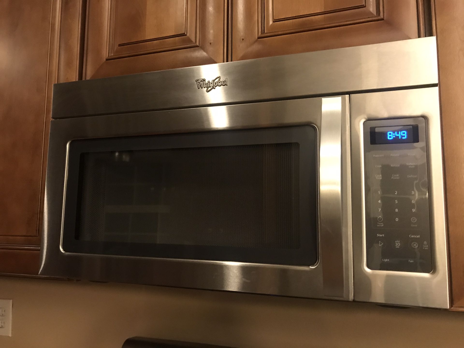 Whirlpool microwave over range with exhaust
