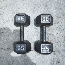 HEX DUMBBELLS SETS 35 POUND 