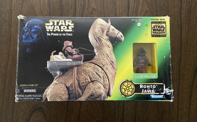Star Wars 1997 Power Of The Force Series Ronto And Jawa Boxed Swt