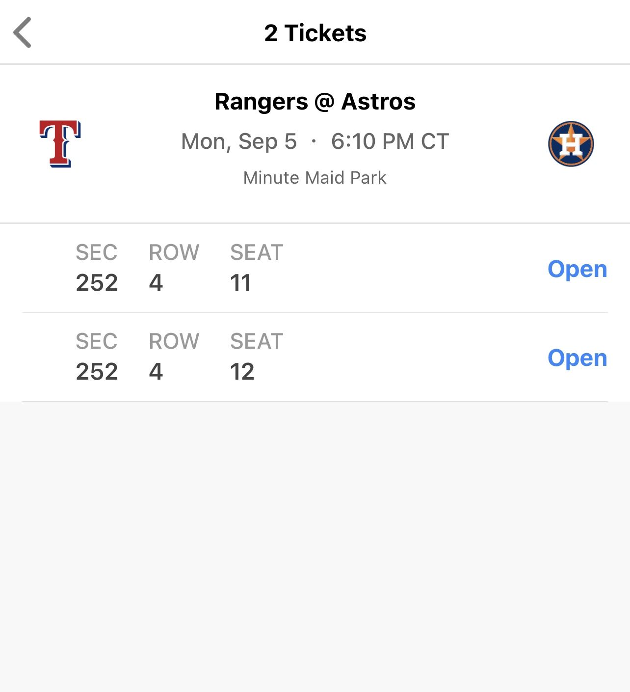 Astros Tickets