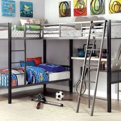 Triple Bunk Bed Frame W/ Desk Workstation Brand New In Box