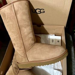 New UGG Women’s Classic Tall ll Chestnut Size 10