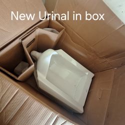 New Urinal Bowl And Flusher Valve Kit