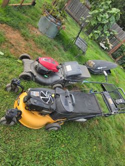 Free non working lawn mowers