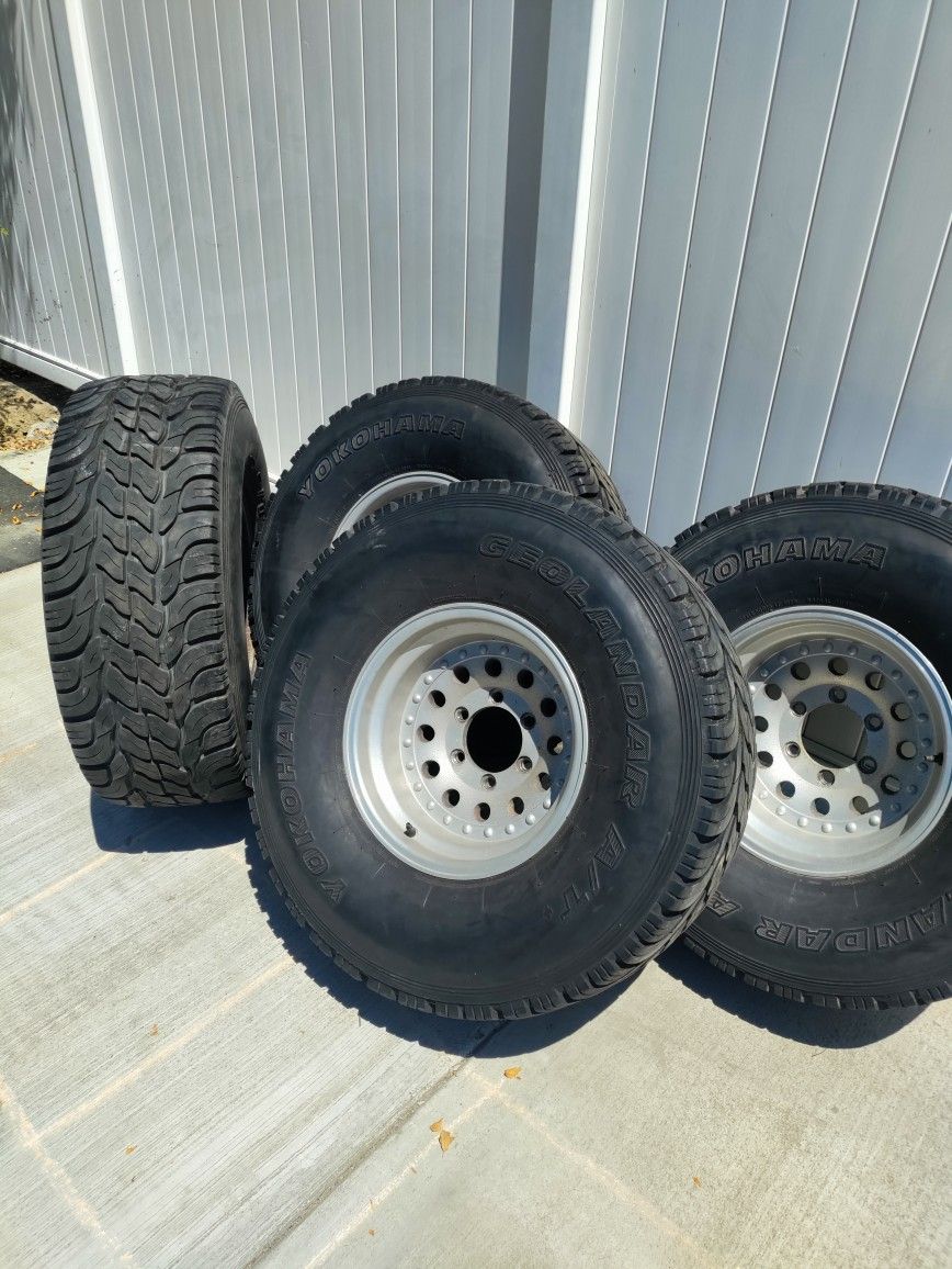 4 Toyota 6 Lug Rims And Tires 33" Mounted /Balanced