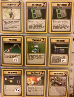 Vintage Rare/Uncommon Pokémon Trainer Cards
