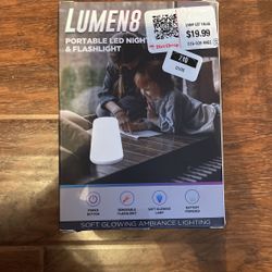 New Lumen8 Portable Nightlight And Flashlight