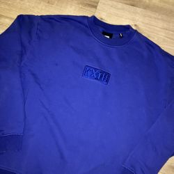 KITH CYBERMONDAY Blue Men’s Crewneck Sweater Men Medium Rare