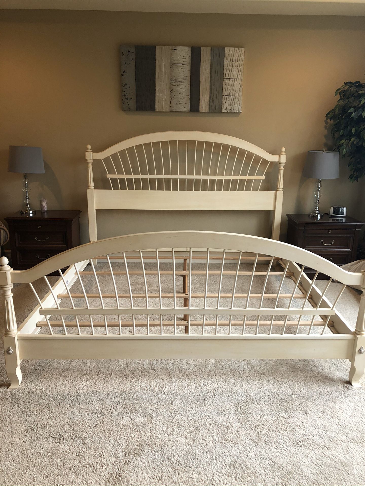 Ethan Allen Country French King Bed Frame