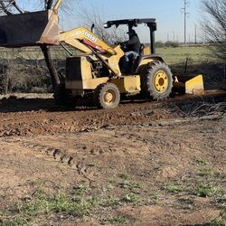 Grading Tractor skid Steer Dump Trailer.  