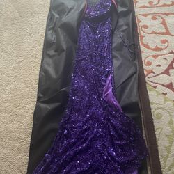 Purple Sequence Dress 