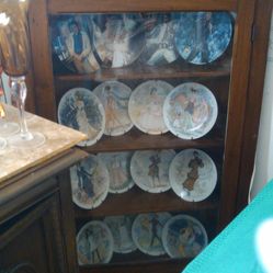 Walnut Corner Cabinet Circa 1890’s