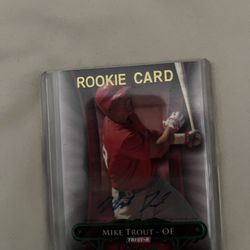 Mike Trout Rookie Auto 