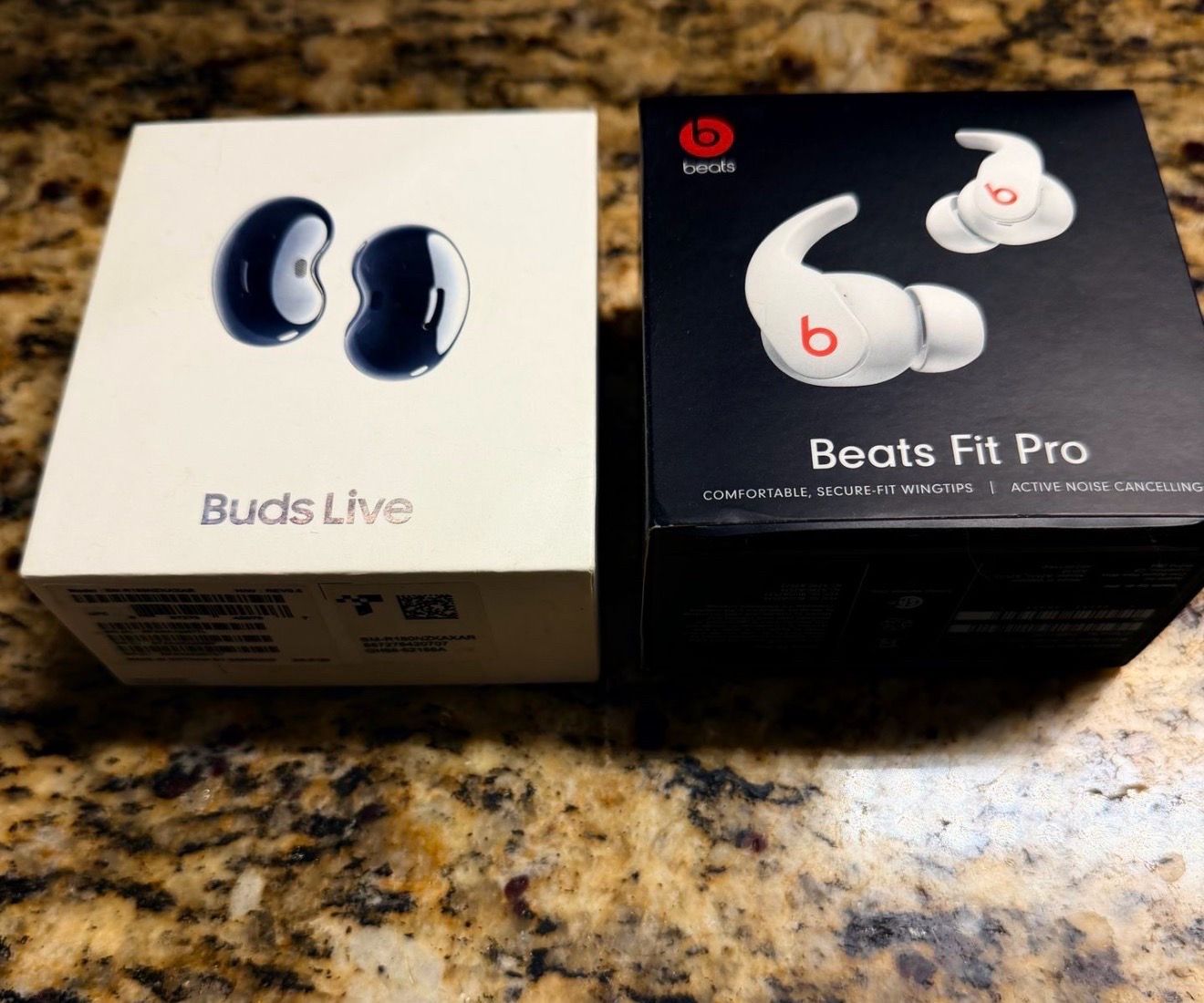 Beats Fit Pro and Galaxy Buds Live headphones