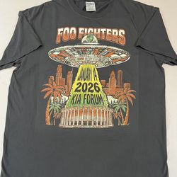 FOO FIGHTERS Shirt Size XL 1/14/26 Kia Forum Los Angeles Dave Grohl Birthday Concert LA NEW