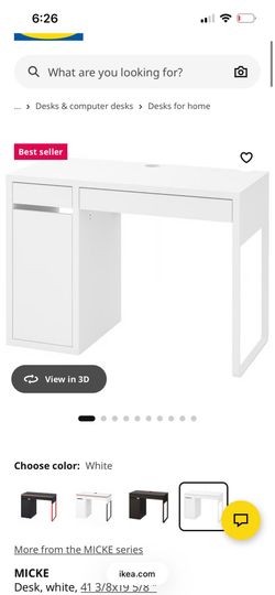 IKEA white desk