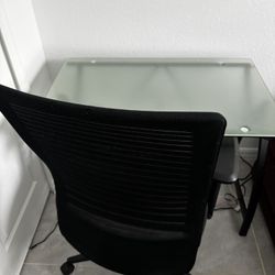 Frost Glass Desk
