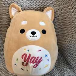 Squishmallow Shiba Inu Dog 'Yay' Plush