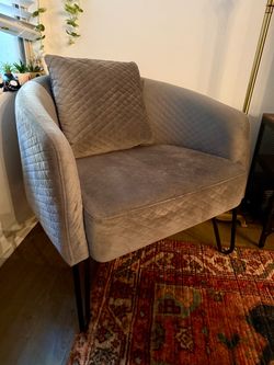 Living Spaces Grey Accent Chair