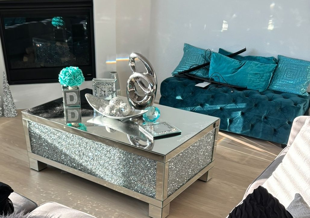Diamond Center Table & 2 End Tables