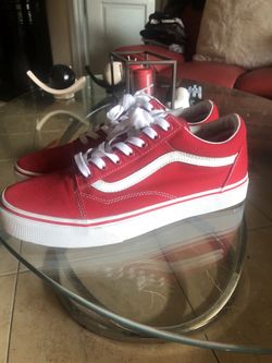 Red Vans like new