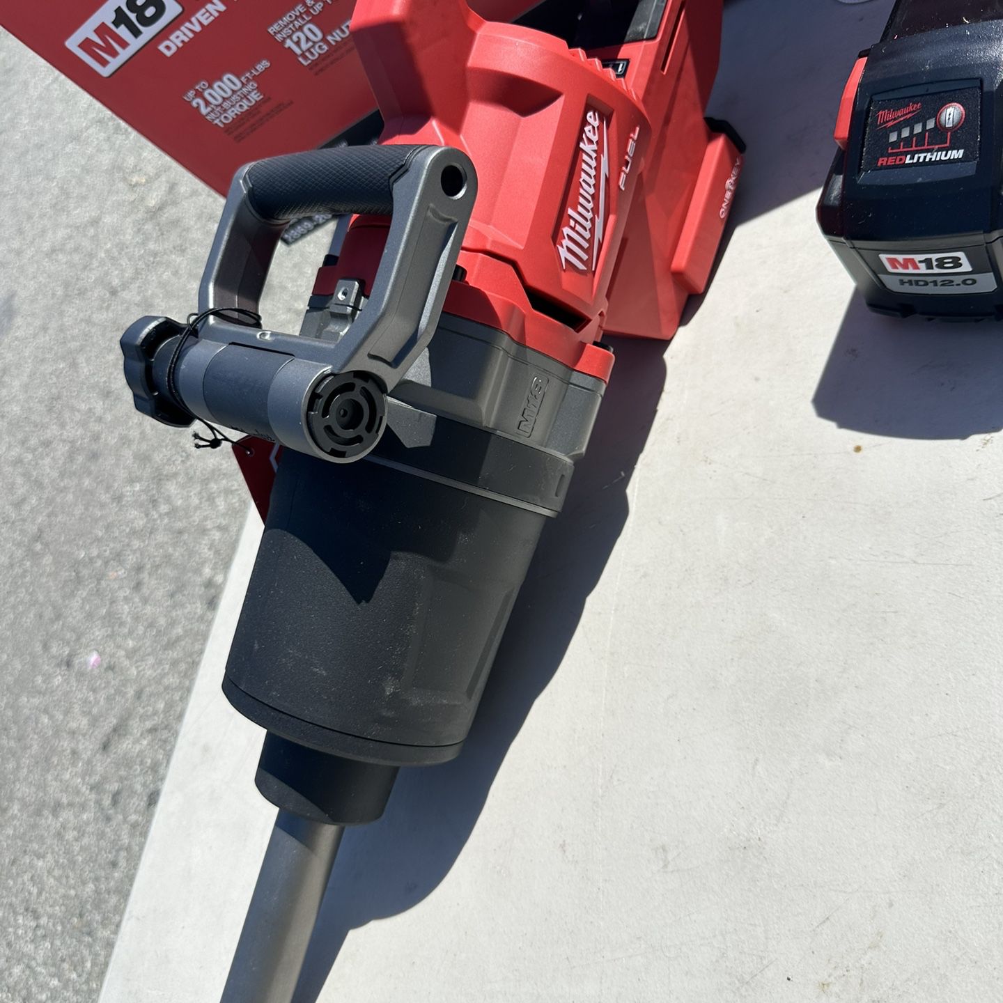 Milwaukee 1” Impact Wrench .. With A Battery 12-0… $1100 