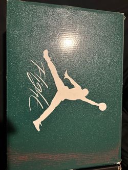 Jordan 4 green and white