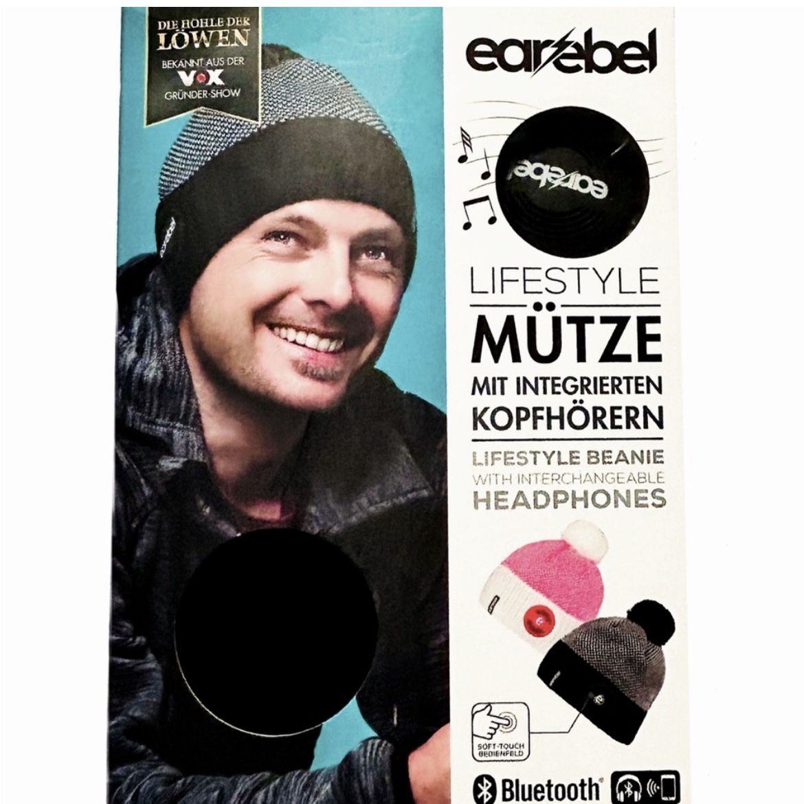 Earebel 'Humber' Beanie with Built-in Wireless AKG Studio-Quality Headphones