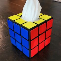 3D Printed Rubik’s Cube Tissue Box Cover