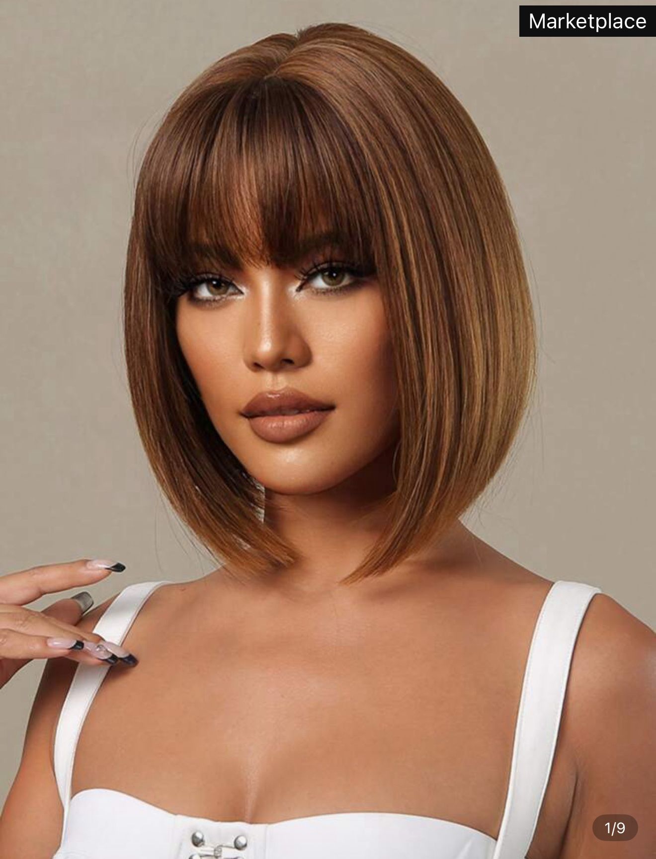 12 Inch Short Straight Hair Wig For Women