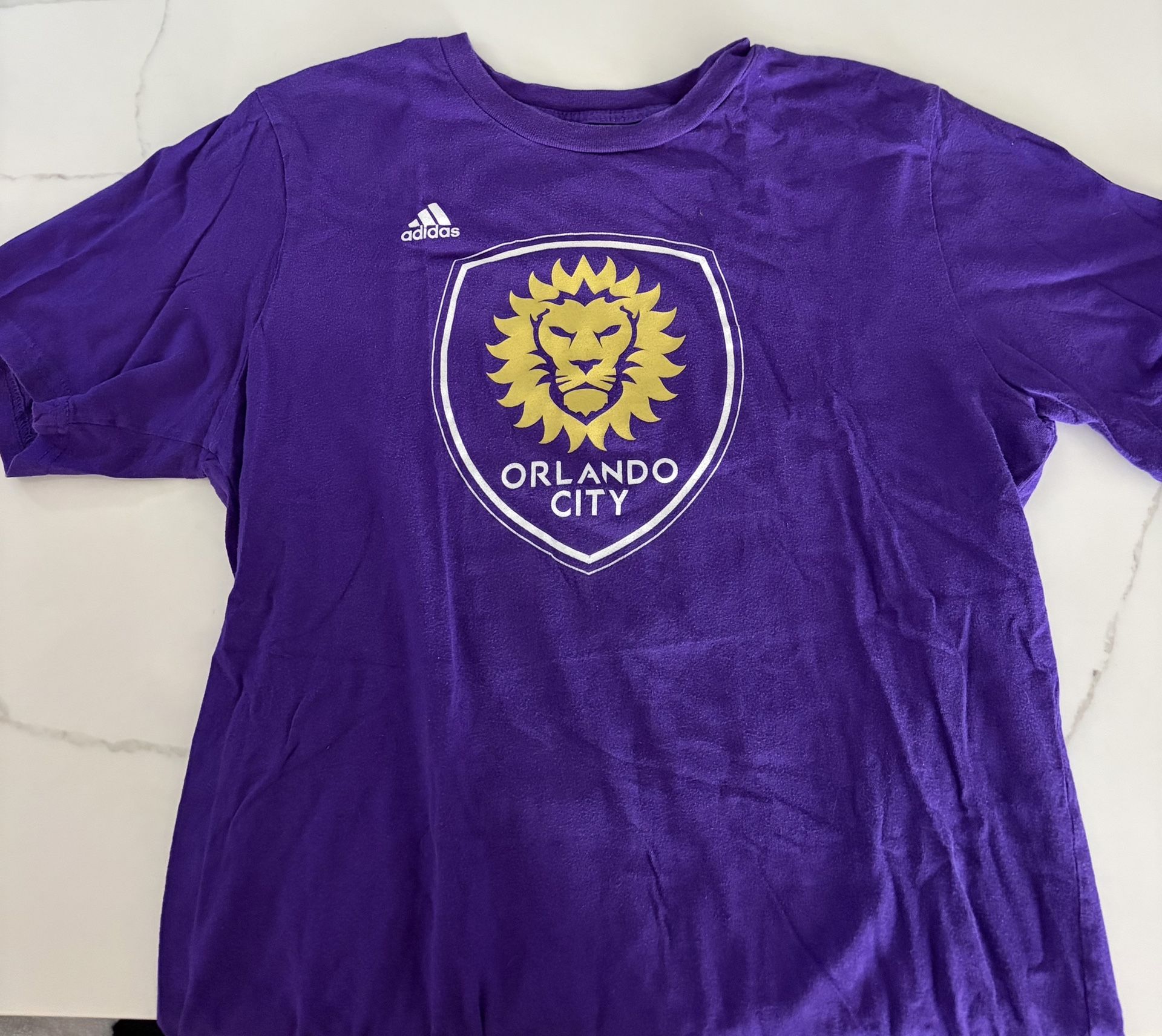 Adidas Boys XL Orlando City Soccer T-shirt Top