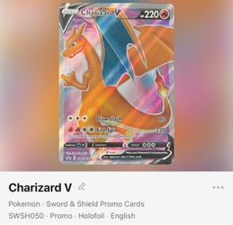 Pokémon Charizard V Black Star Promo - Holofoil