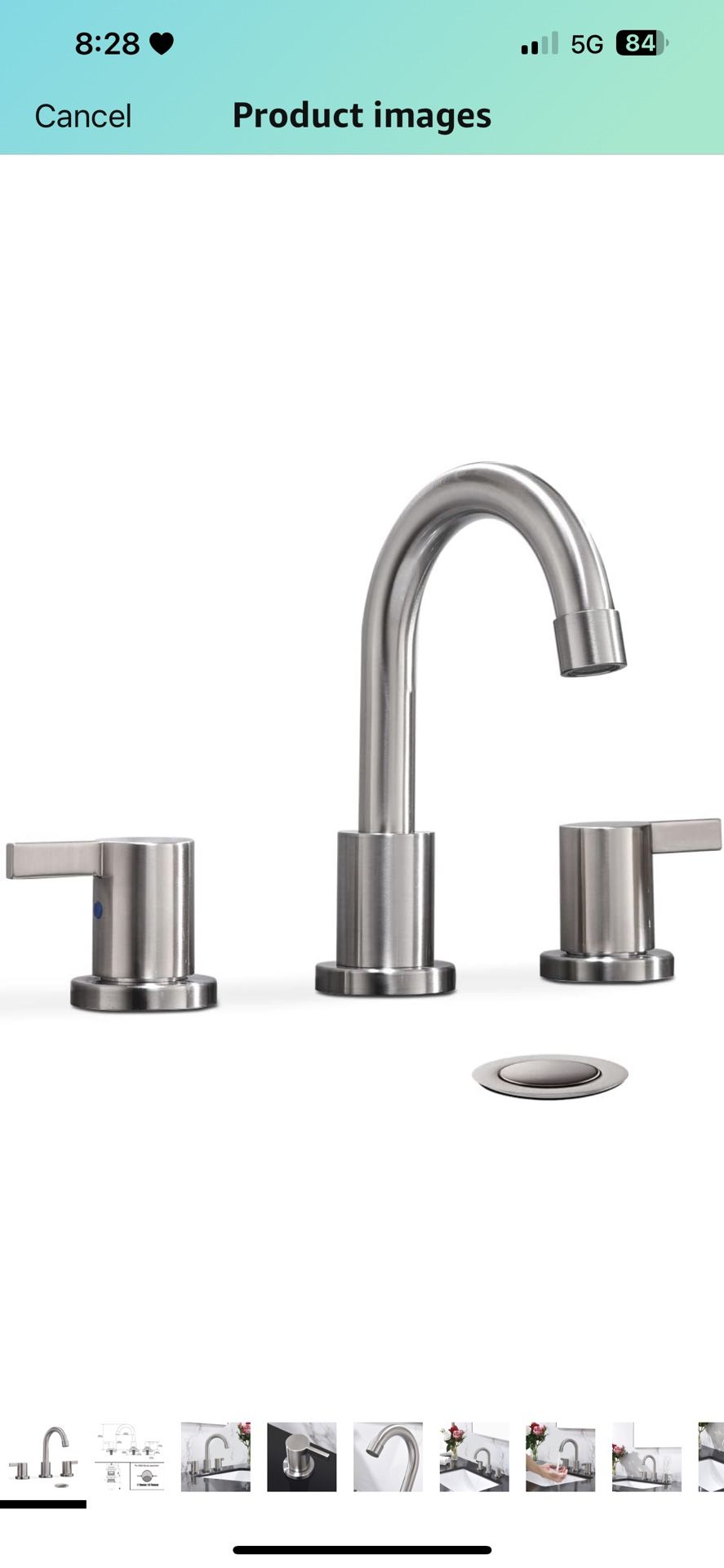 Phiestina 2 Handle 3 Hole Brushed Nickel