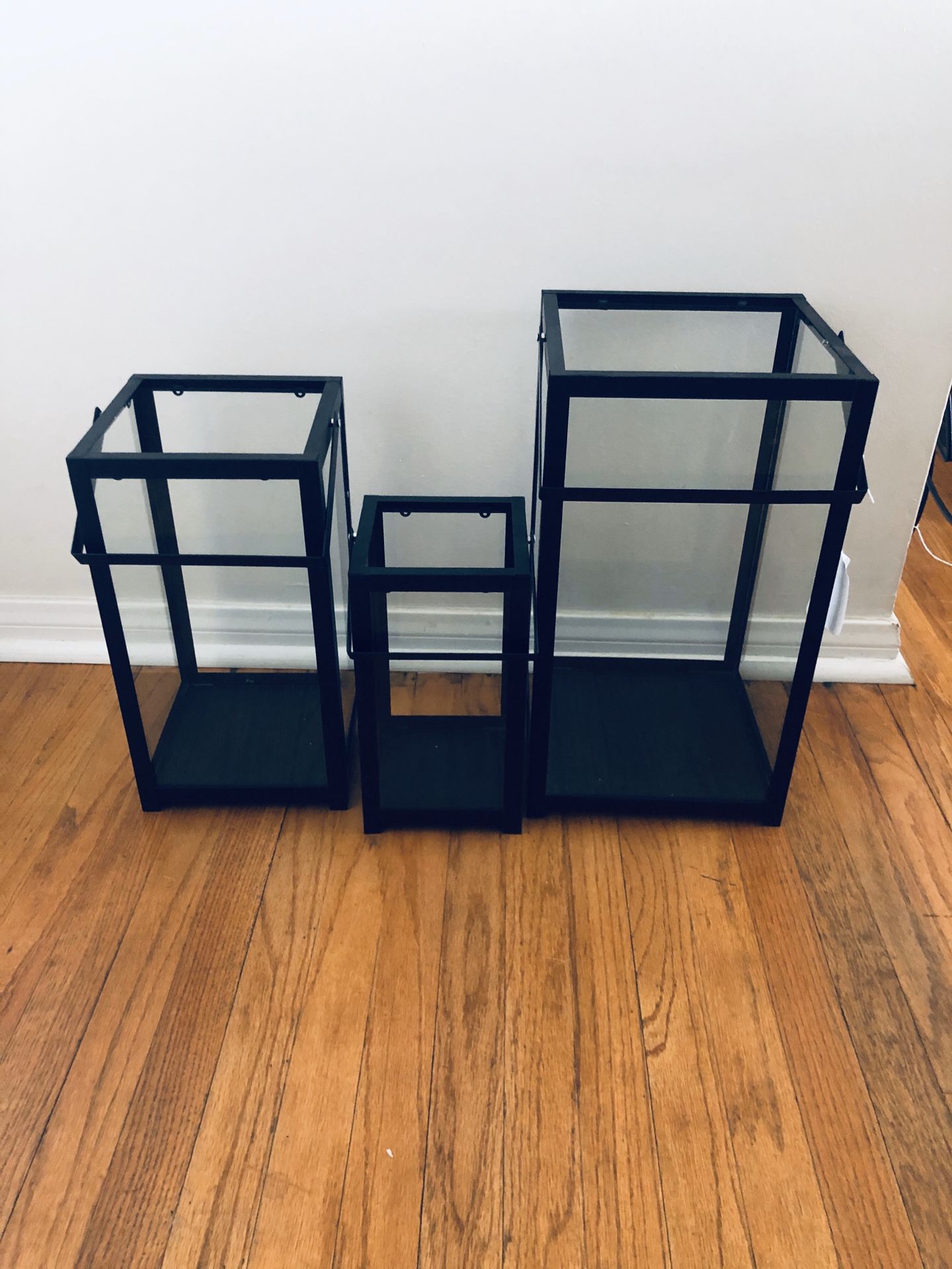 Set of Black candle holders