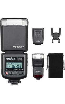 GODOX TT520 II Universal Hot Shoe Flash Speedlite for DSLR Cameras Canon Nikon Pentax Olympus