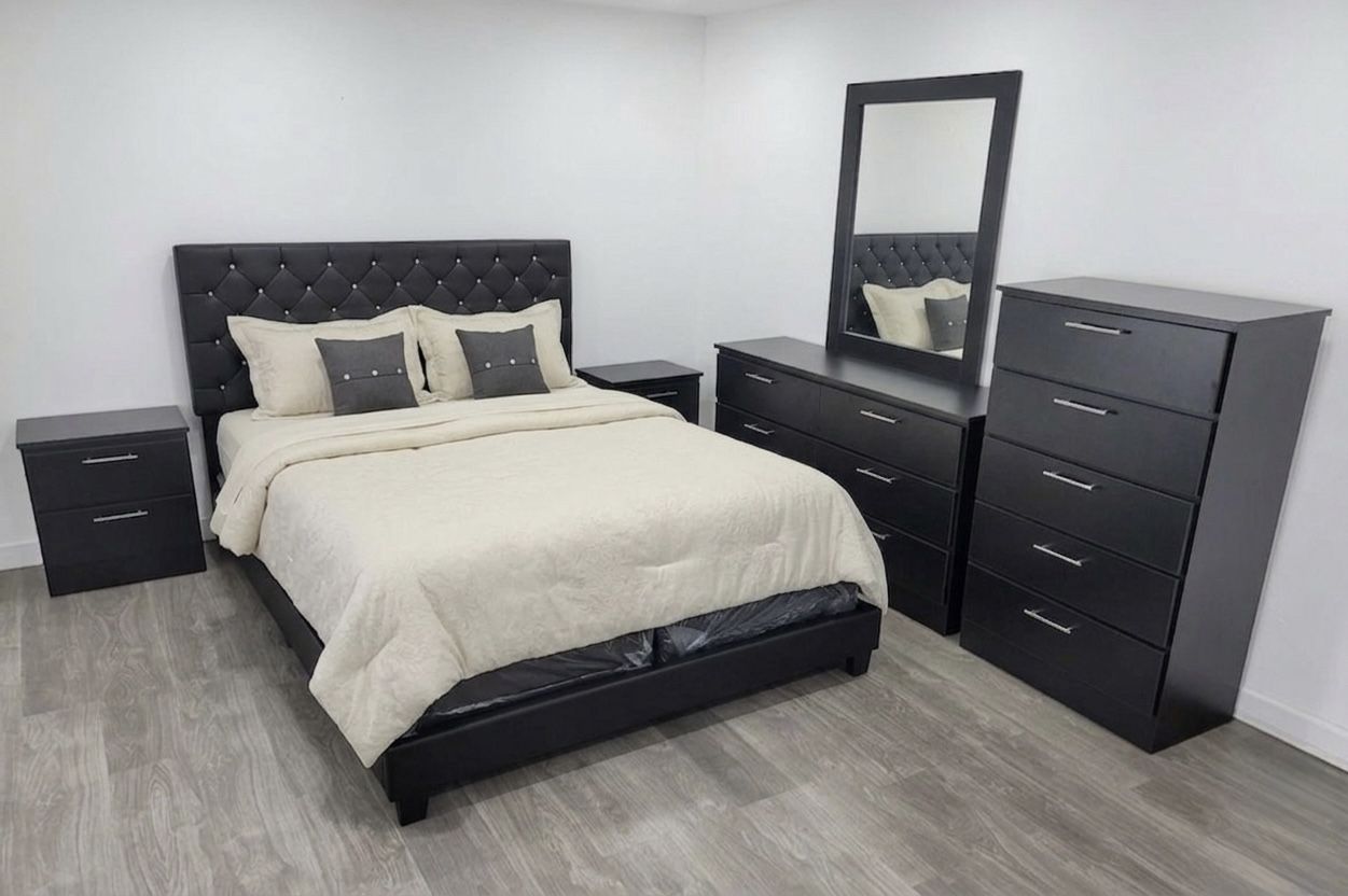 Brand New Modern King Bedroom Set with King Size Pillow Top Mattress โ Queen Size - Same Day Delivery ๐