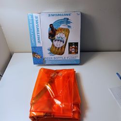 Beer bottle float New.
Only 5 dollars (on sale for 40 dollars). 
Incredible deal. 