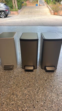 3 Kohler trash cans-bathroom size