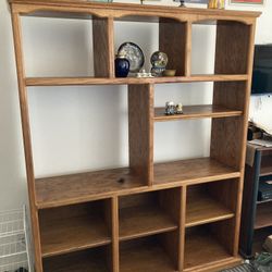 Solid Oak Bookcase-Great Condition
