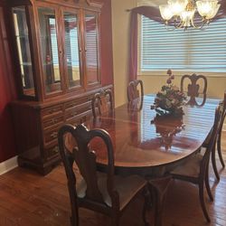 Cherrywood Hutch and Table