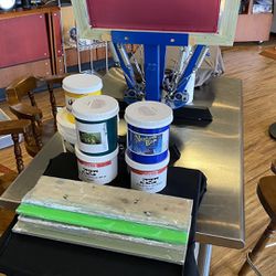 4 Color Screen Printing System