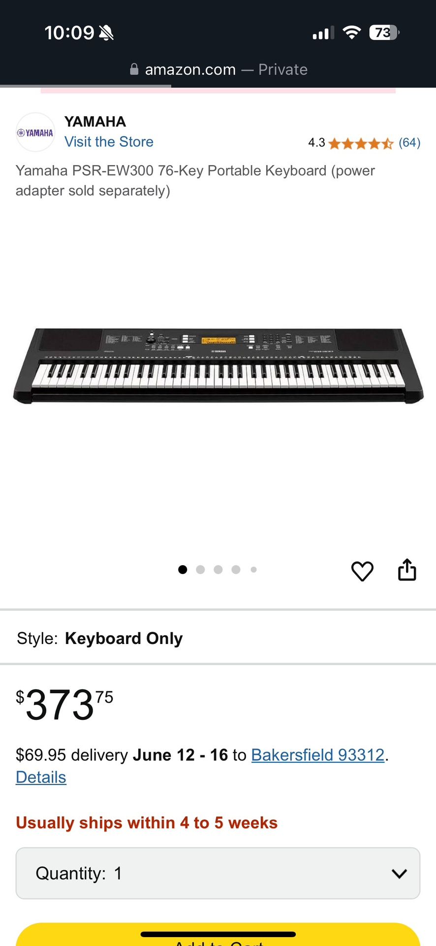 Yamaha keyboard